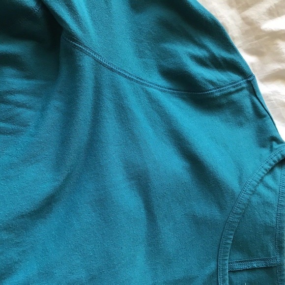 Sonoma Lifestyle T Shirt Plus Sx2X Teal Flowy Cut Cotton Polyester Pre-Owned - Picture 4 of 8
